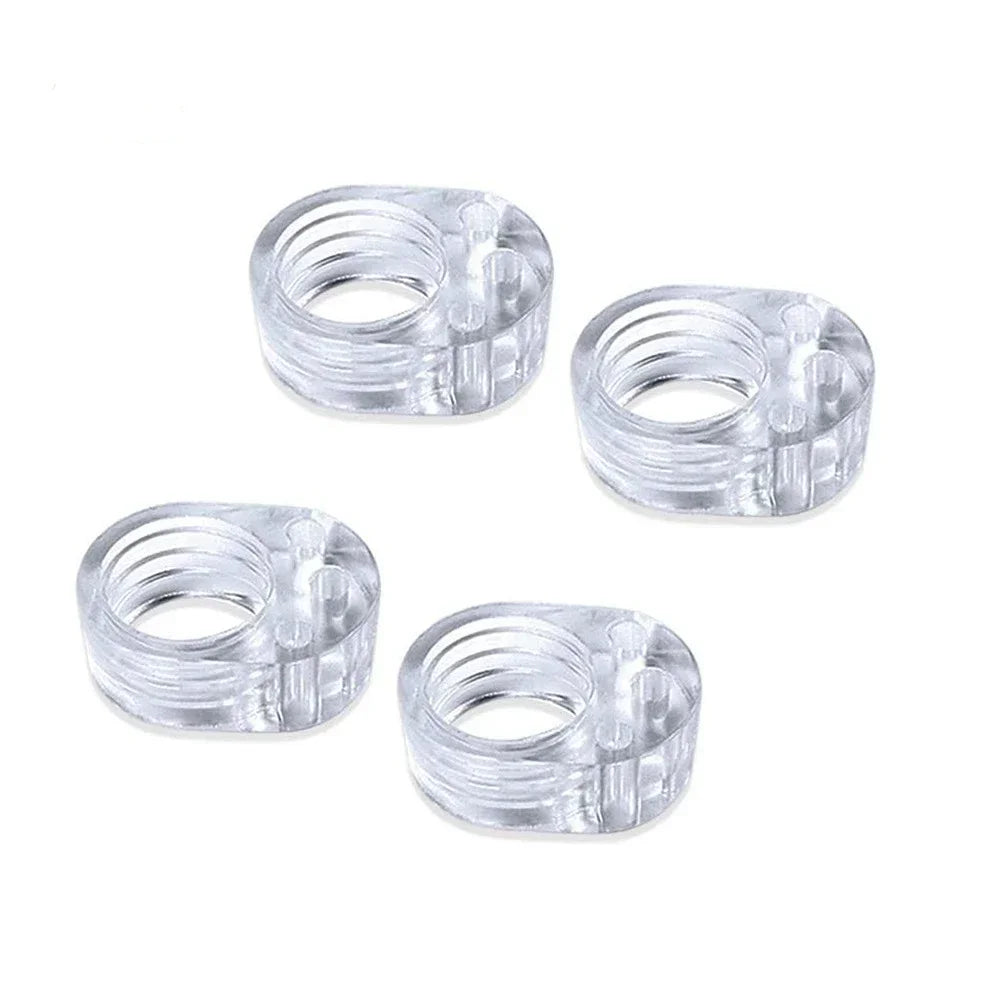 Anneaux de protection simples pour poignée de porte – lot de 4 – transparents et discrets