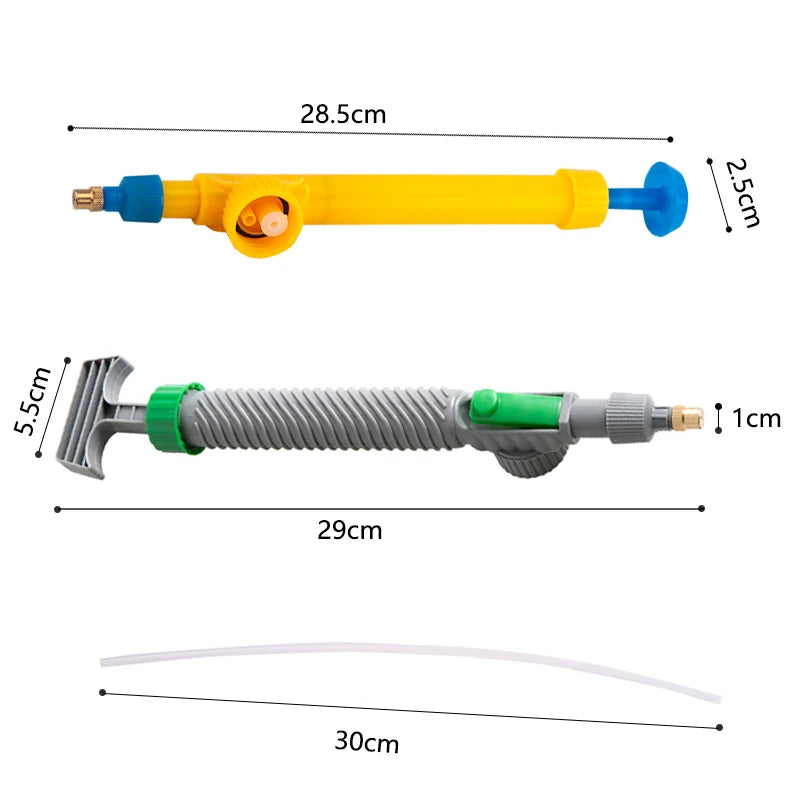 Comparatif visuel de trois types de tuyaux avec dimensions – usage jardinage ou technique