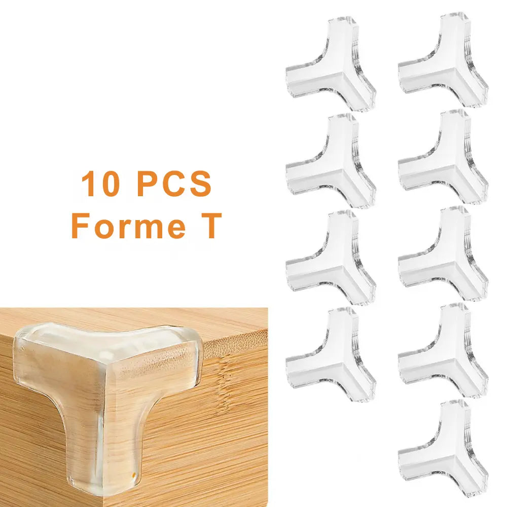 Coin de table protection enfant – Lot de 5/10/20 pièces, angle silicone transparent anti-choc