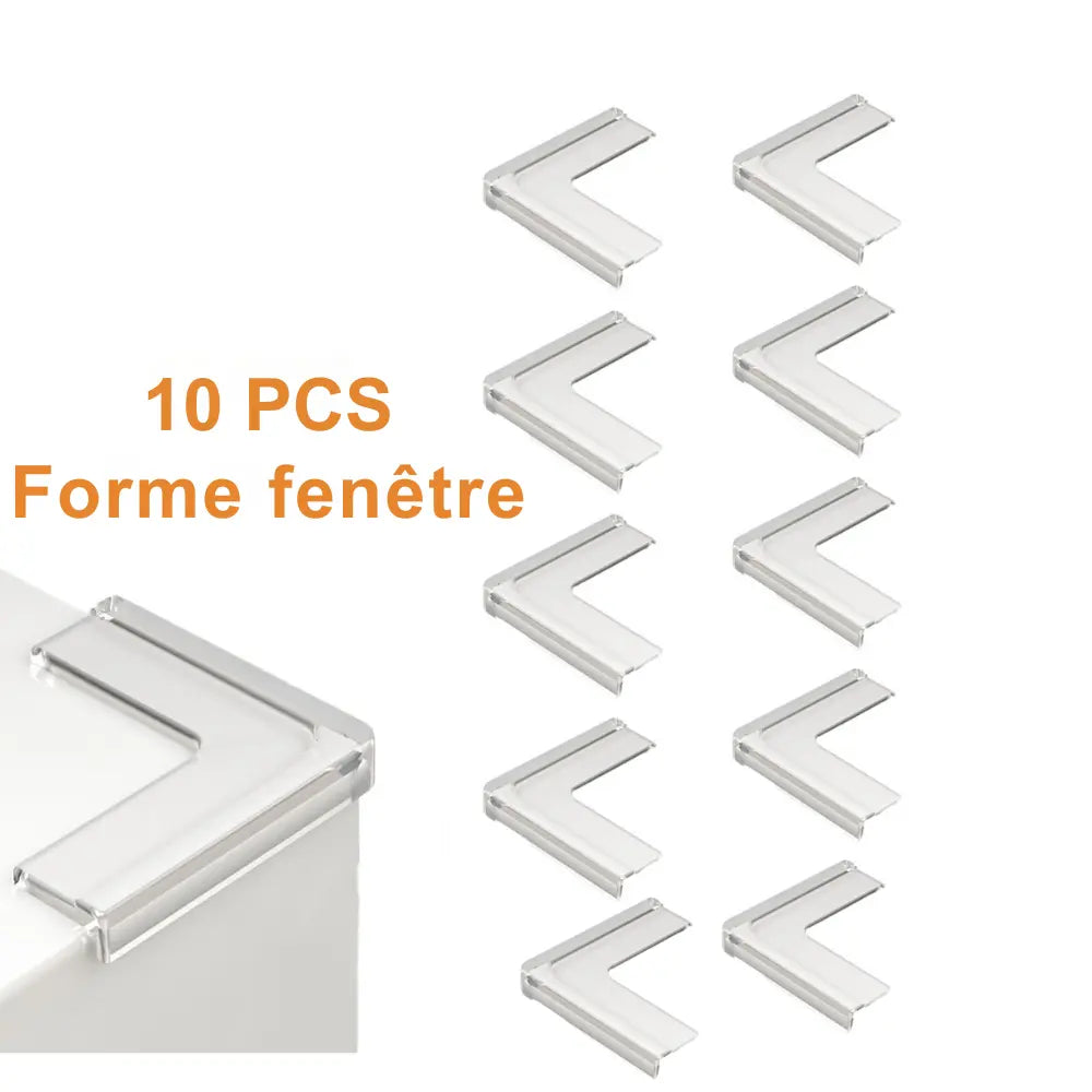 Coin de table protection enfant – Lot de 5/10/20 pièces, angle silicone transparent anti-choc