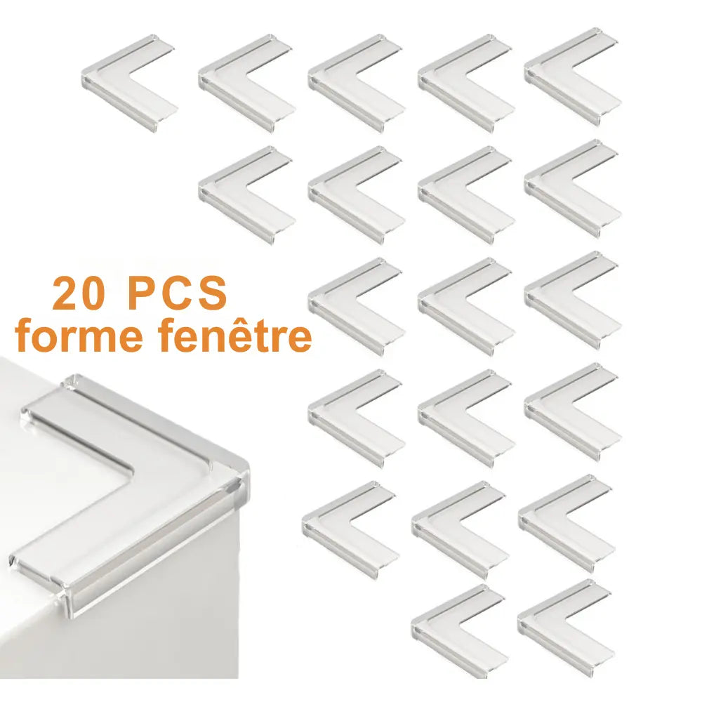 Coin de table protection enfant – Lot de 5/10/20 pièces, angle silicone transparent anti-choc