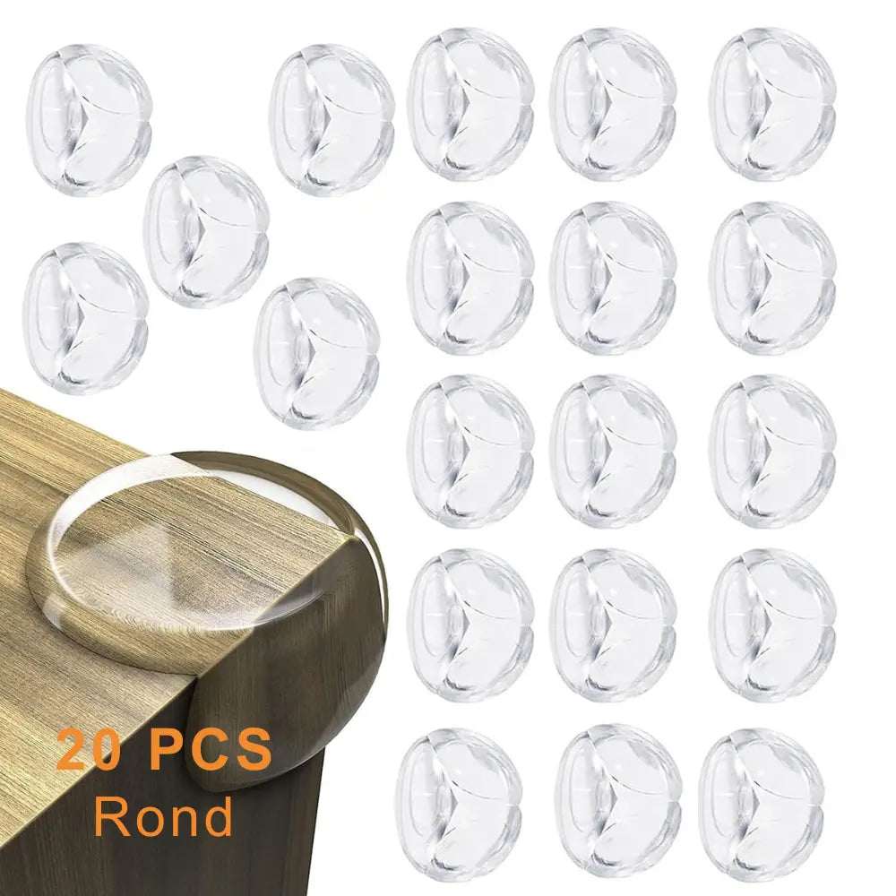 Coin de table protection enfant – Lot de 5/10/20 pièces, angle silicone transparent anti-choc