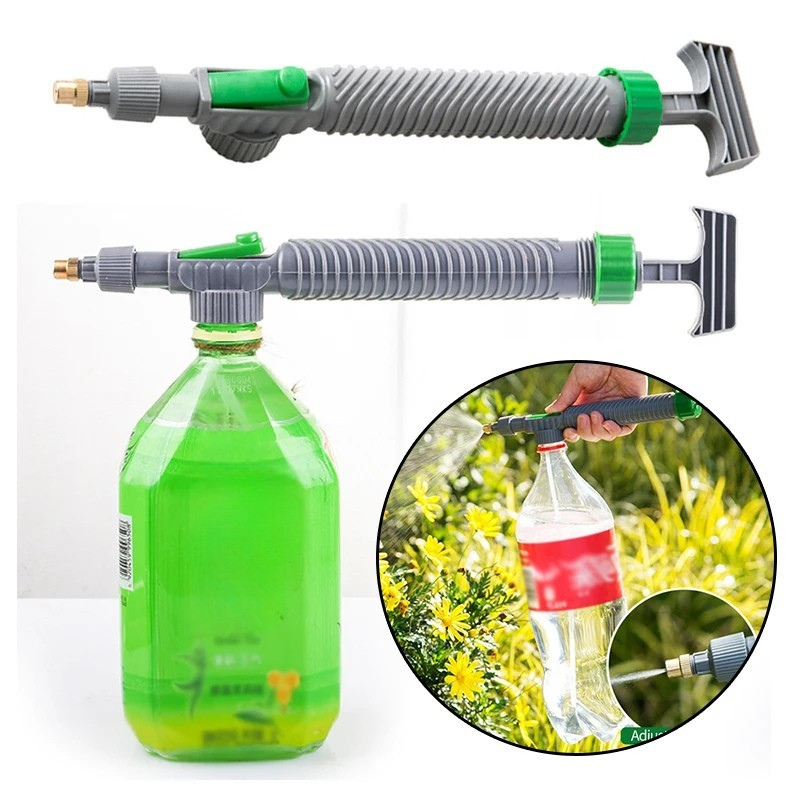 Pulvérisateur manuel adaptable sur bouteille plastique – buse réglable pour arrosage jardin, nettoyage ou usage agricole