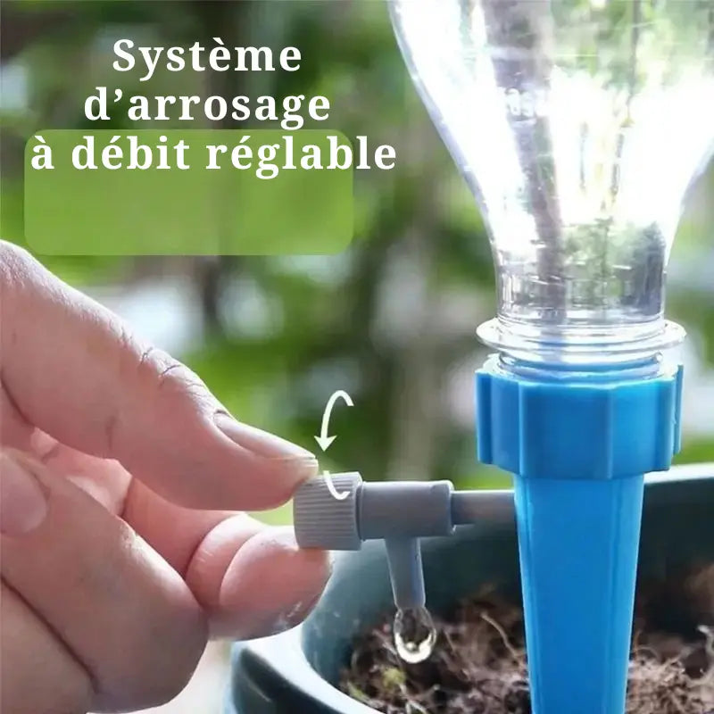 Système d’irrigation automatique – Goutteur réglable pour plantes et jardin