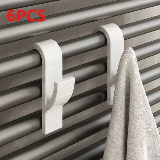 crochets de salle de bain – Porte-serviettes, cintres pour radiateur chauffant, crochets de rangement pour vêtements et écharpes Lot 6 pcs