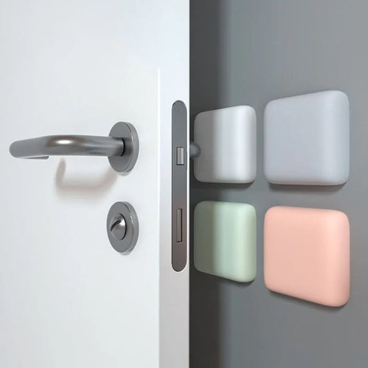 Butée de porte en caoutchouc coloré, épaisse, dimensions 4,5 × 4,5 × 1,8 cm