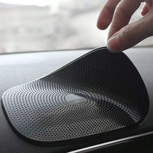 Tapis antidérapant voiture noir en silicone – support téléphone tableau de bord