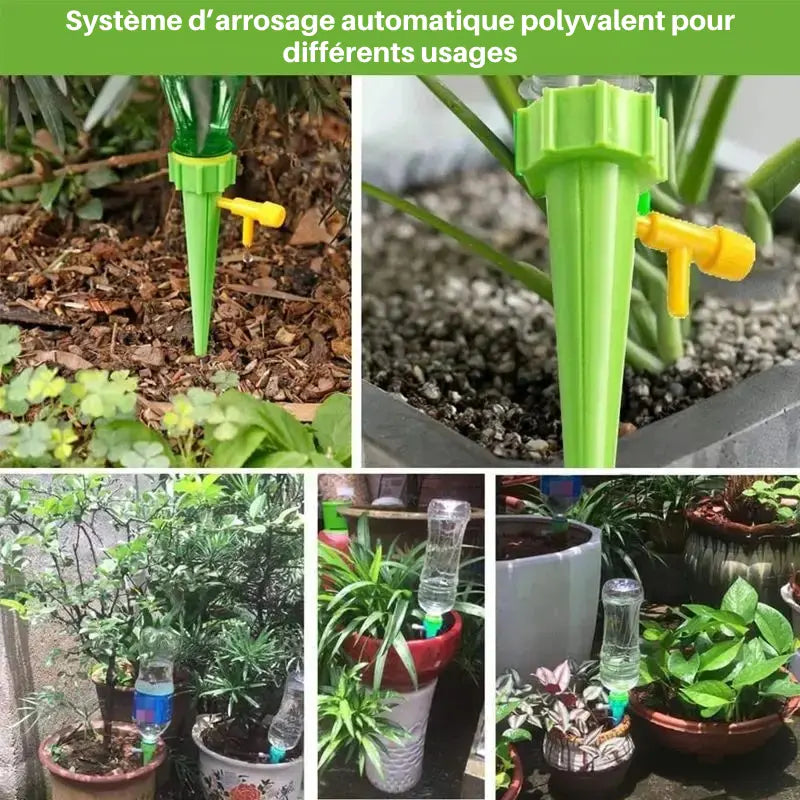 Système d’arrosage automatique polyvalent pour différents usages pots balcon jardin serres