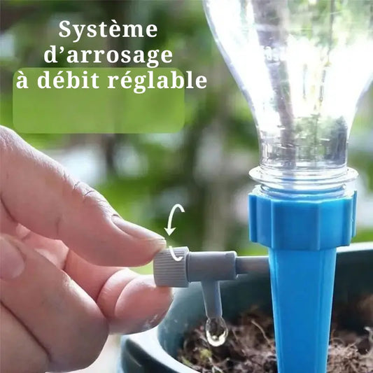 Système d’irrigation automatique – Goutteur réglable pour plantes et jardin